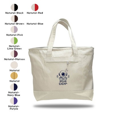 Zipper Tote Bag