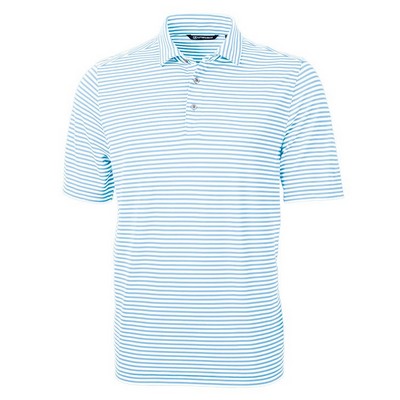 Cutter and Buck Virtue Eco Pique Stripe Recycled Polo
