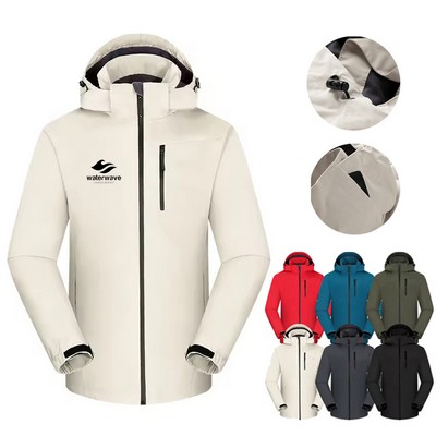 Men's 100% Polyester Windbreaker Jacket