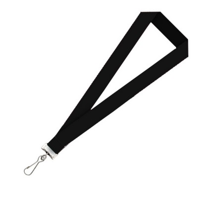 3/8" Blank Lanyard w/Bulldog Clip