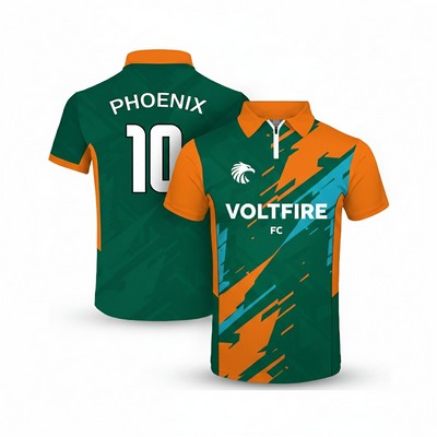 Men's Custom Performance Personalized 1/4 Zip Polo Shirt (Full Color Dye Sublimated)