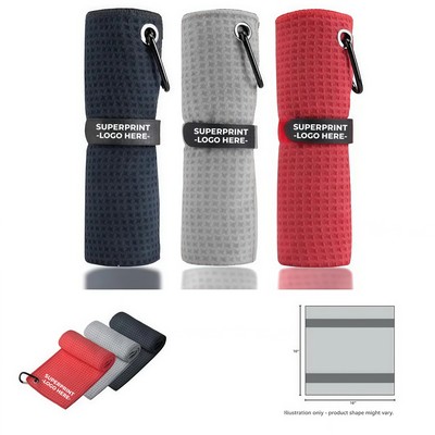Waffle Weave Golf Towel