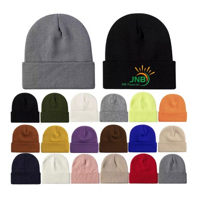 Roll Up Cuff Knit Beanie