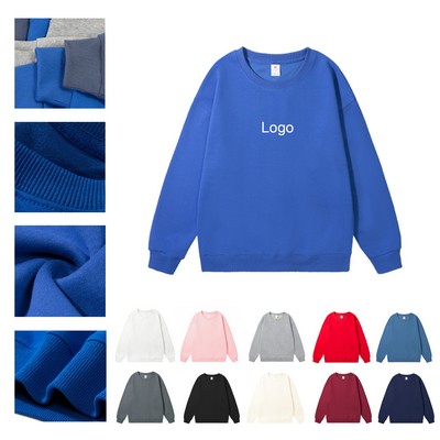 Basic Pullover Crewneck Sweatshirt