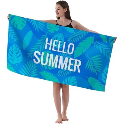 CoastalCore Dual-Sided Microfiber Beach Towel