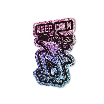 1" Glitter Stickers