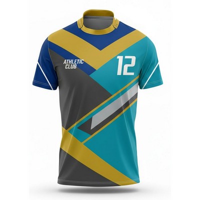 Men's Sublimated Collared Rugby Crew Neck Jersey 250GSM