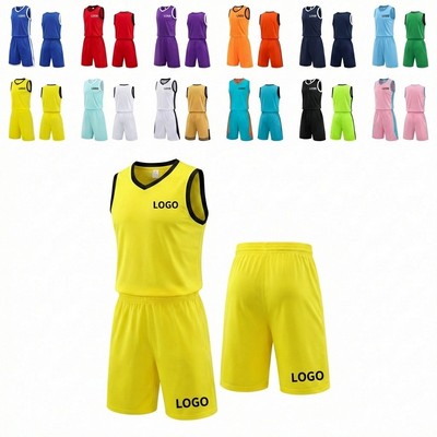 Custom Reversible Basketball Jersey Set