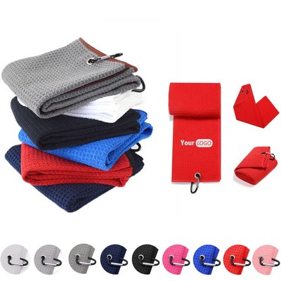 Trendy Microfiber Golf Towels Waffle Sports Towel Pineapple Check