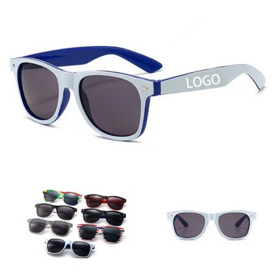 Two Tone Classic Polarized Sunglasses