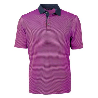 Cutter and Buck Virtue Eco Pique Micro Stripe Recycled Polo